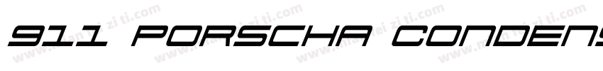911 Porscha Condensed字体转换